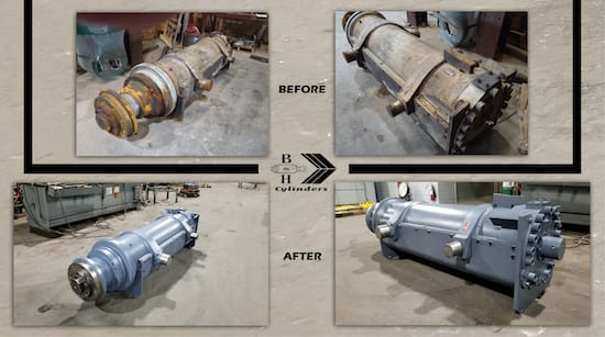 Cylinder Repair Before and After